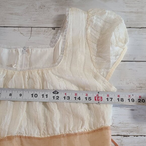 Vintage Style Regency Dress Med Costume Cottage Coquette Jane Austen Empire - Picture 7 of 9